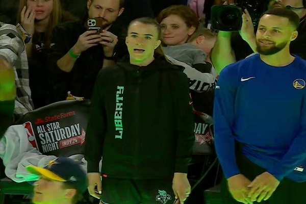 全明星三分男女大战：库里29分赢得金腰带！ 第3张