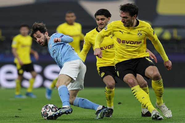 本赛季欧冠场均控球率排行：曼城控球率69.6%居首 第2张