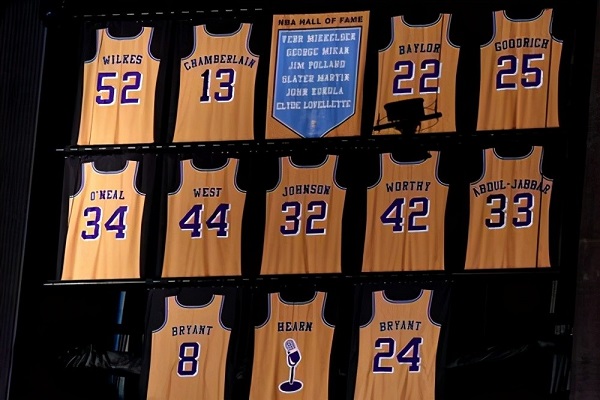 湖人已经退役球衣有哪些？ 第2张